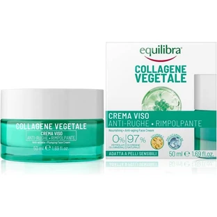 Equilibra Plant-Based Collagen - Plumping Anti-Wrinkle Face Cream, 50 ml