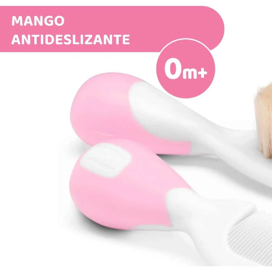 Chicco roze borstel en kam