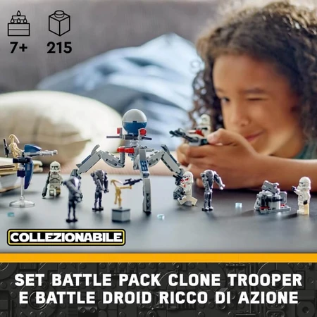 Lego Star Wars 75372 Clone Trooper and Battle Droid Battle Pack - Building Set