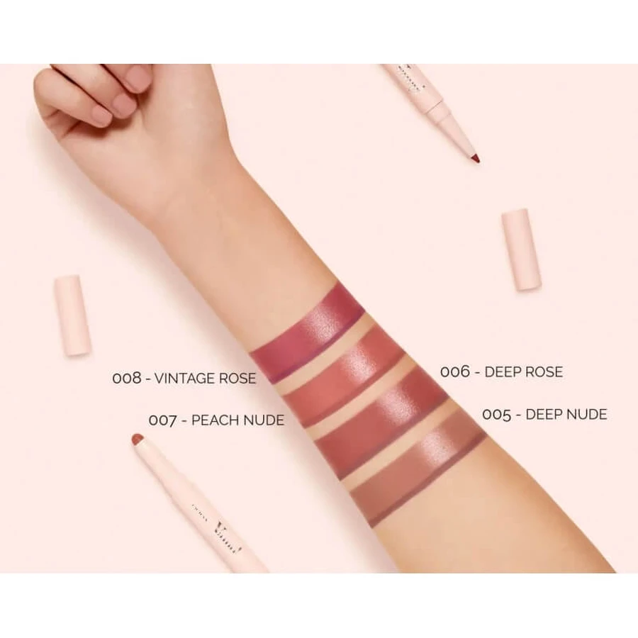Pupa Vamp! Creamy Duo - Contouring Lip Pencil &amp; Shiny Lipstick No. 007 Peach Nude
