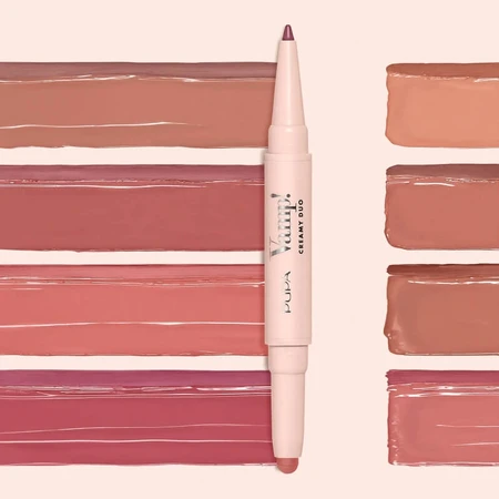 Pupa Vamp! Creamy Duo - Contouring Lip Pencil &amp; Shiny Lipstick No. 007 Peach Nude