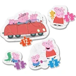 Clementoni Supercolor My First Peppa Pig Puzzle - 4 Shaped Puzzles, Ages 2+