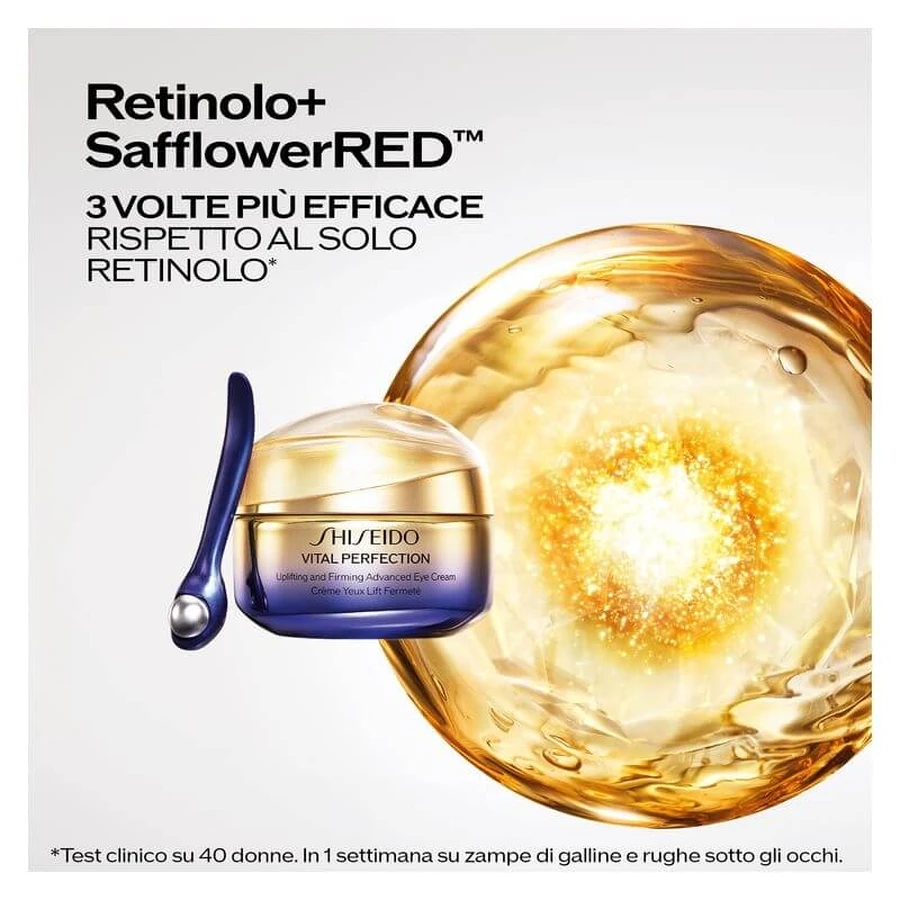 Shiseido Vital Perfection Uplifting and Firming Advanced Eye Cream - Verstevigende oogcrème 15 ml + massagetoestel