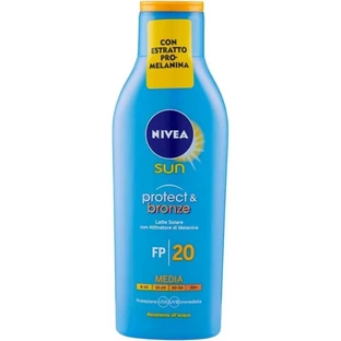 Nivea – balsam do ciała z filtrem przeciwsłonecznym SPF 20 „Protect Bronze” – średnia ochrona, 200 ml