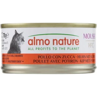 Almo Nature Almo HFC Chicken with Pumpkin - Complete Food for Adult Cats, 70 g