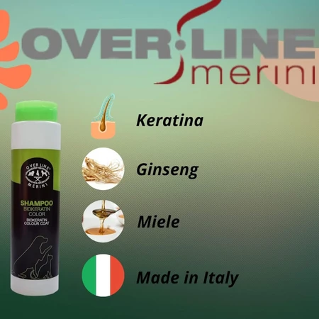 Merini Maurizio Bio Keratin Long Coat - Shampoo voor lange vachten met bio-keratine, ginseng en honing, 250 ml