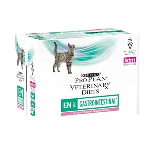 Purina Pro Plan Veterinary Diets Saumon - Aliment complet pour chats souffrant de troubles gastro-intestinaux, 10 x 85 g