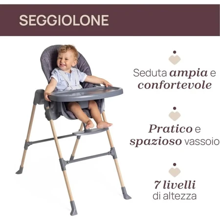 Chicco Polly Essential – Hochstuhl – Coal