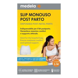 Medela, 4 protège-slips jetables pour après l'accouchement, taille S/M