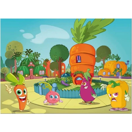 Lisciani Maxi Double-Sided Puzzle, 60 Pieces, Carrot, 46553