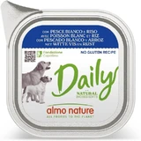 Almo Nature Daily Menu: Witte vis en rijst – Volledig voer voor volwassen honden, 100 g
