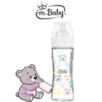 Soy el biberón de cristal Baby Luxury, a partir de los 6 meses, 300 ml, colores variados