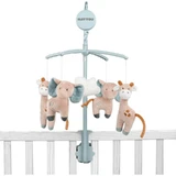 Nattou Luna & Axel - Houten muziekmobiel met pluche dieren, 50 cm