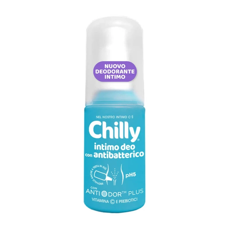 Chilly – antybakteryjny dezodorant do okolic intymnych, pH 5, z witaminami i prebiotykami, 50 ml: ceny i cechy