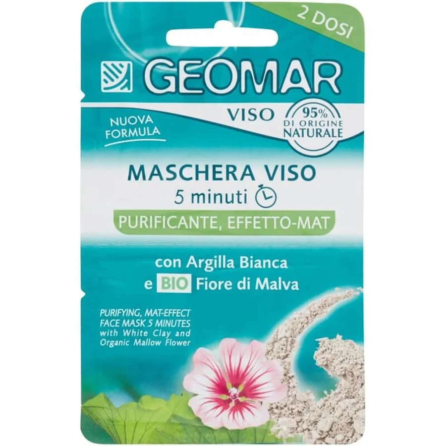 Geomar Pure Skin - Purifying and Mattifying Face Mask, 2 doses