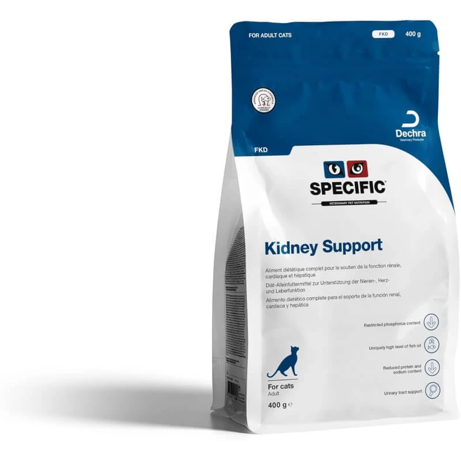 Dechra Specific fkd kidney support - alimento completo para gatos con insuficiencia renal, 400 g
