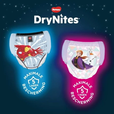 Pañales para bebés Huggies Drynites para niños 17–30 kg, paquete de 10 pañales