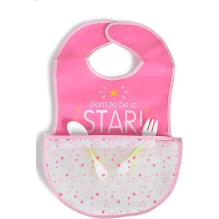 Cangaroo Glam - Waterdicht slabbetje - Roze