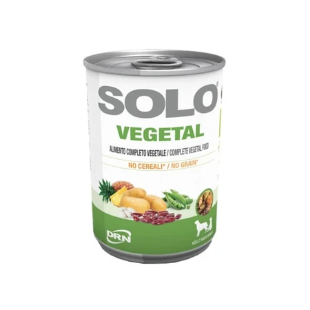 Drn Solo Vegetal Sin Cereales para Adultos Medianos/Grandes - Alimento completo para perros adultos de tamaño mediano y grande, 400 g
