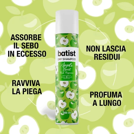 Batist Apple Boost - Scented Dry Shampoo, 200 ml