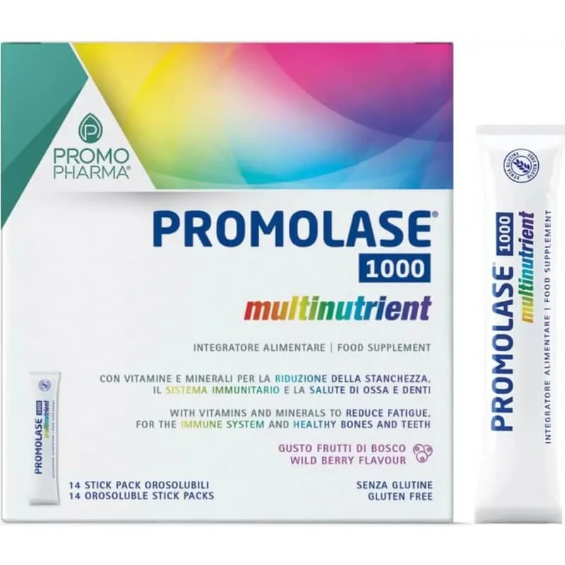 Promolase 1000 Multinutrient 14 sticks - Vitamine- en mineralensupplement
