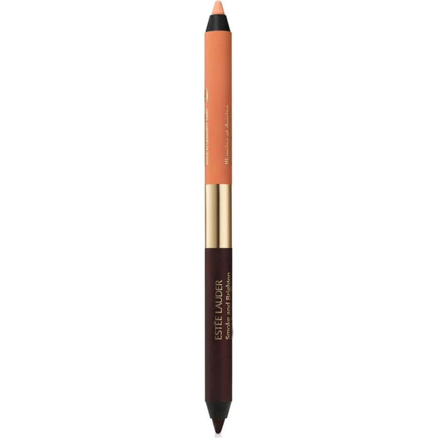 Estée Lauder „Smoke and Brighten“ Kajal-Eyeliner-Duo – 2-in-1-Augenstift in Burgunderrot/Elfenbein