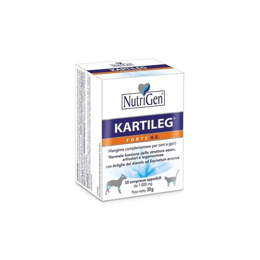 Nutrigen Kartileg forte h.e. - supplemental feed for athletic dogs and cats to support bones and joints, 60 tablets