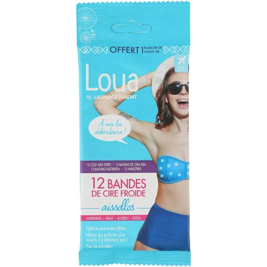 Loua 12 strisce depilatorie ascelle