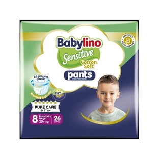 Babylino Sensitive - 26 pannolini a mutandina taglia 8 extra extralarge (20+ kg)