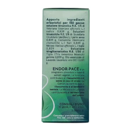 Endor-pace 50 ml picături – supliment alimentar pentru somn