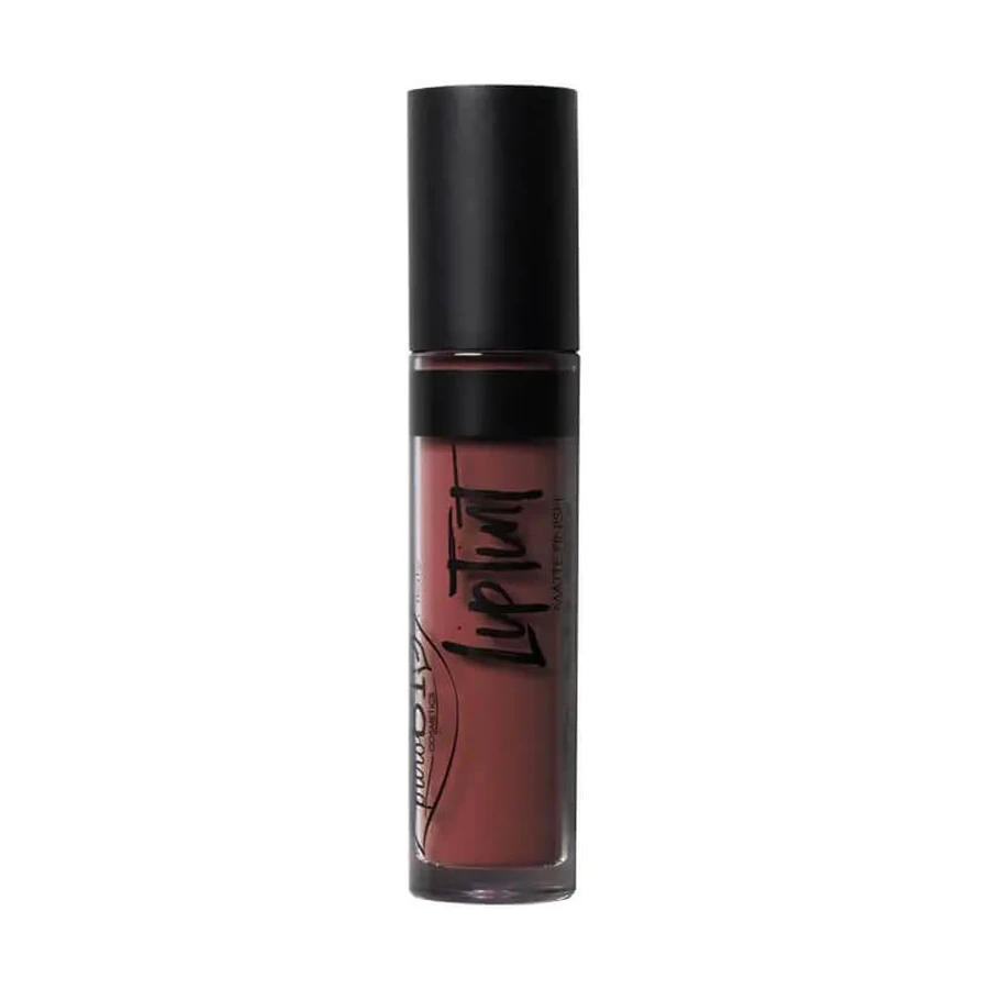 Purobio Liptint - Pintalabios líquido ecológico n.º 07 Rojo Chocolate