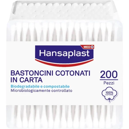 Hansaplast 200 biologisch abbaubare Wattestäbchen