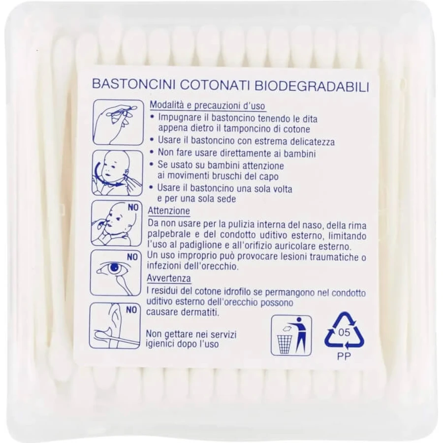 Hansaplast 200 biologisch abbaubare Wattestäbchen