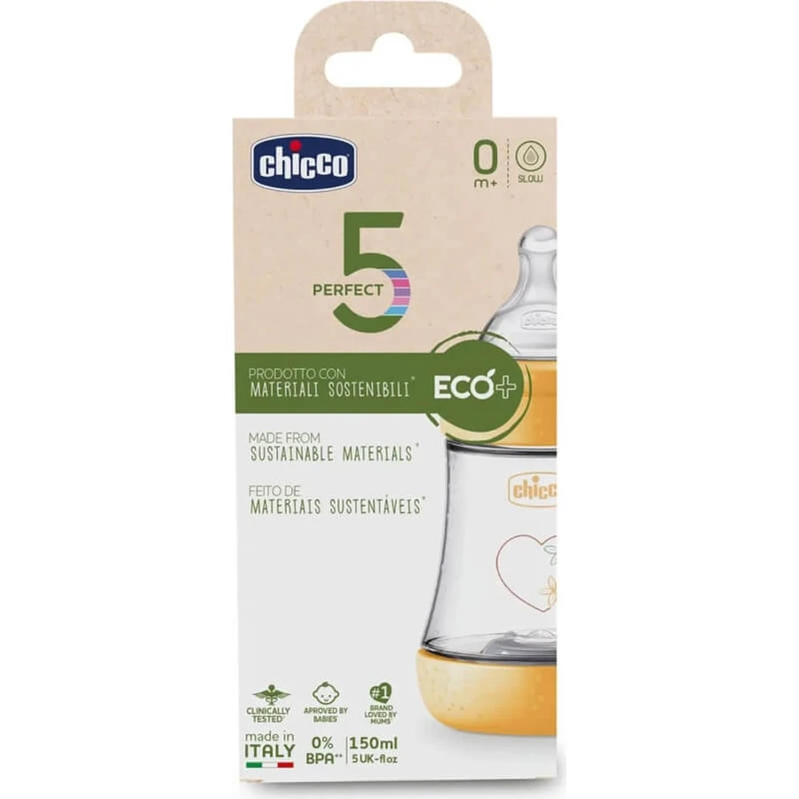 Artsana Perfect 5 eco 0m+ – butelka antykolkowa o powolnym przepływie, 150 ml: ceny i cechy