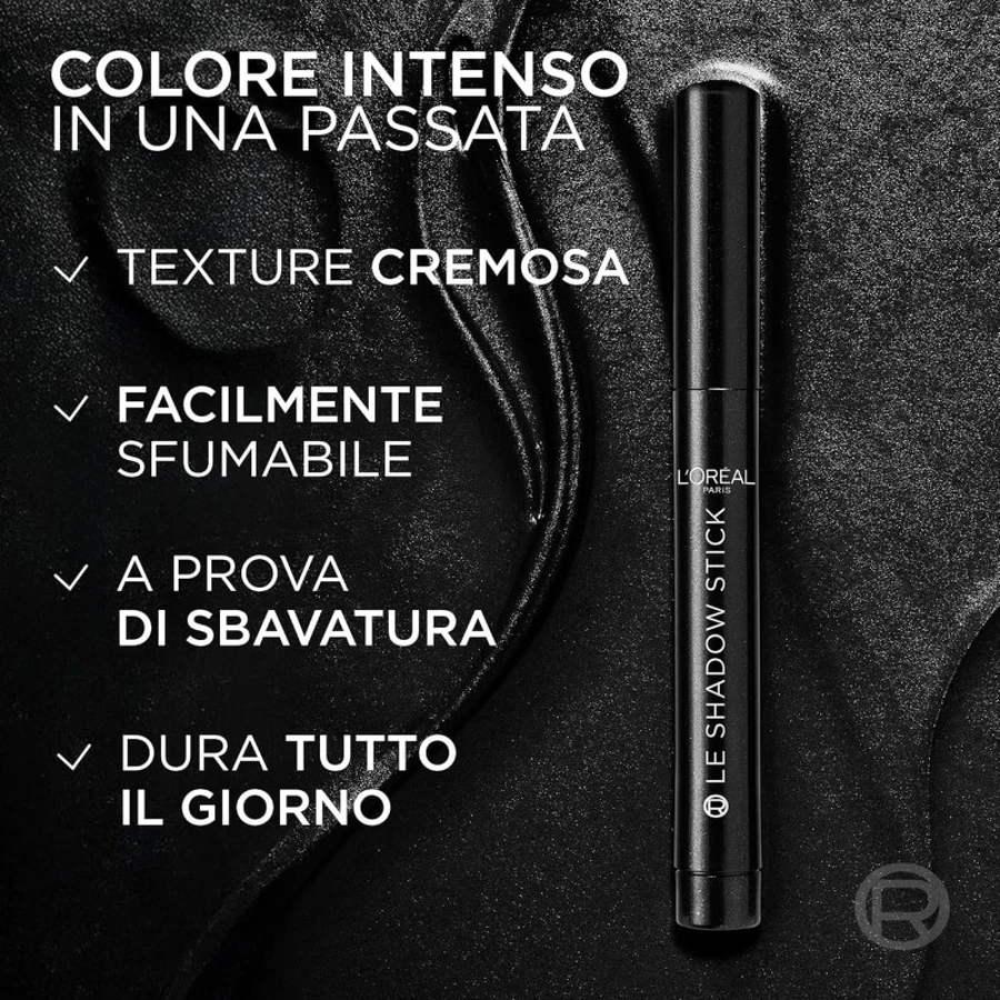 L'Oréal Paris Le Shadow Stick – fard de pleoape sub formă de stick nr. 490 All Night Black