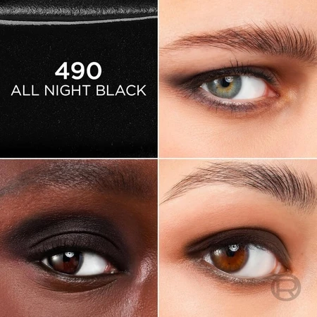L'Oréal Paris Le Shadow Stick – fard de pleoape sub formă de stick nr. 490 All Night Black