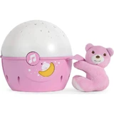 Chicco Next 2 Stars Pink Projector Panel with Bear, 0m+