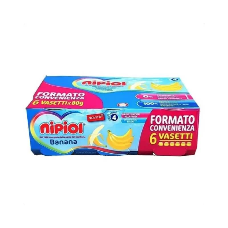 Nipiol Bananenbabyvoeding - 6 potjes à 80 g