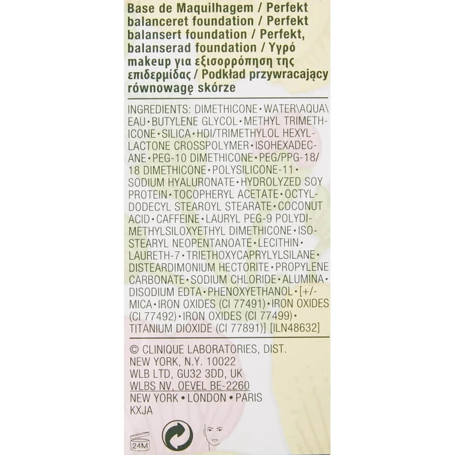 Clinique superbalanced makeup - fondotinta riequilibrante - n. cn62 porcelane