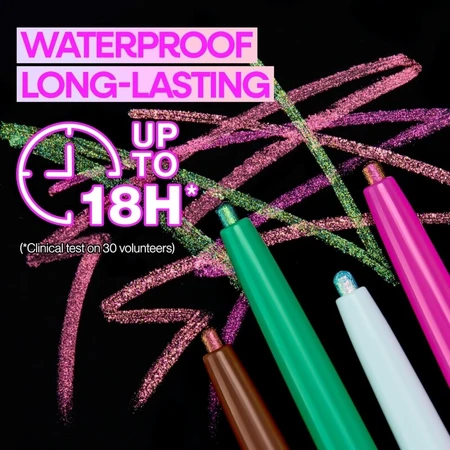 Wet n Wild Chameleon Chrome - Delineador de ojos retráctil y resistente al agua - Planet Disco
