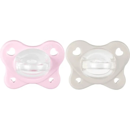 Chicco Physioforma Dual Soft 2-6 meses - 2 chupetes - rosa