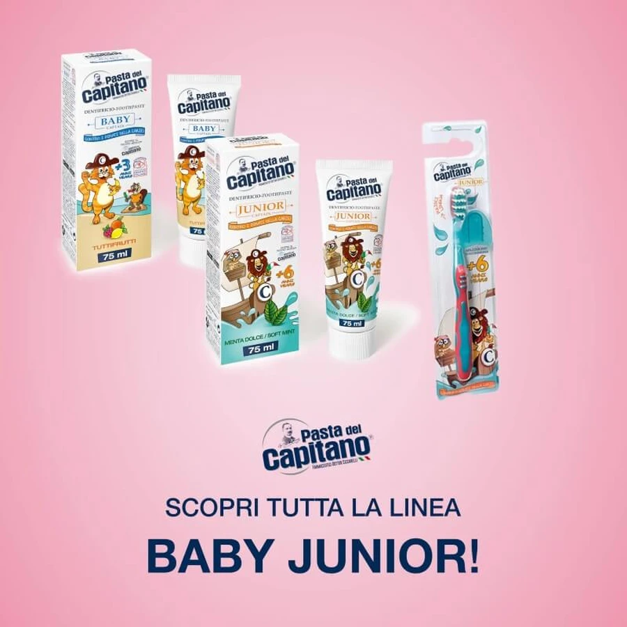 Pasta de dientes «Baby Strawberry» de Pasta del Capitano (a partir de 3 años) 75 ml