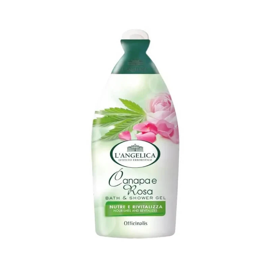 L'Angelica Hemp & Rose - Douchegel 500 ml