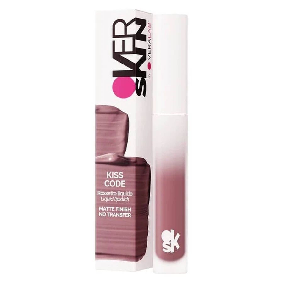 Veralab Overskin Kiss Code - Rouge à lèvres liquide mat n° 01 Old Rosé