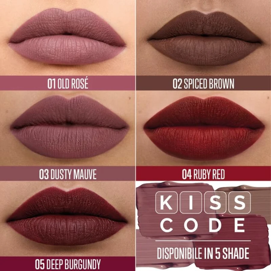 Veralab Overskin Kiss Code - Rouge à lèvres liquide mat n° 01 Old Rosé