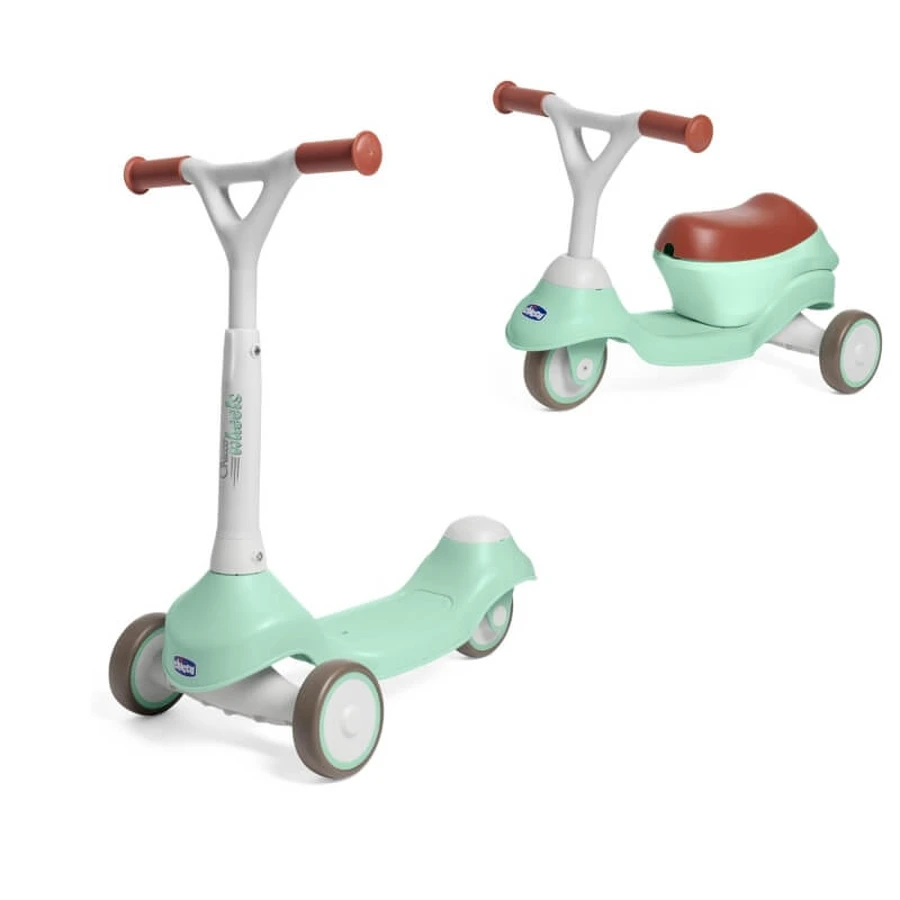 Patinete convertible 2 en 1 de Chicco: cochecito y patinete para niños de 1 a 4 años