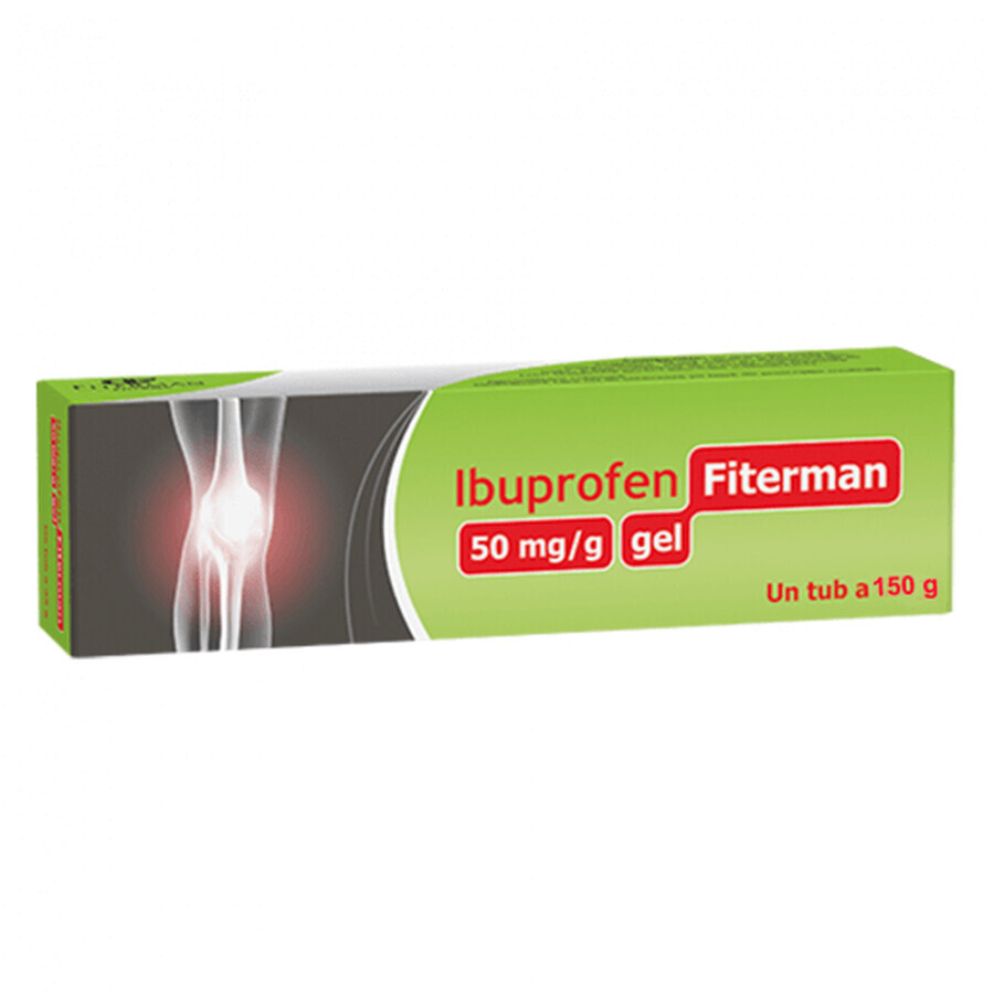 Ibuprofène Fiterman, 50 mg/g gel, 150 g, Fiterman Pharma