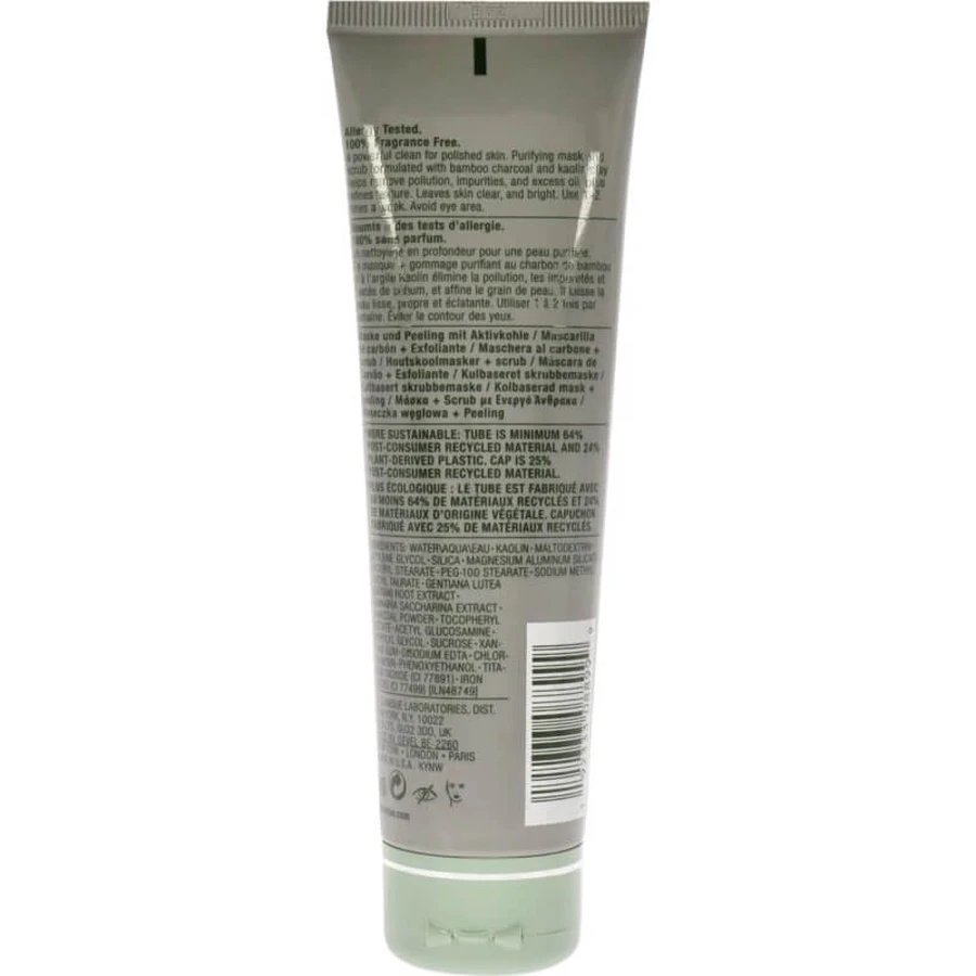 Clinique All About Clean 2 în 1 mască cu cărbune + exfoliant – mască purificatoare pentru față 100 ml