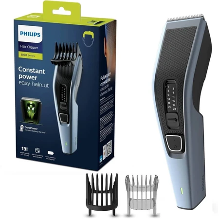 Philips seria 3000 hc3530/15 – akumulatorowa maszynka do strzyżenia włosów – czarna/srebrna: ceny i cechy