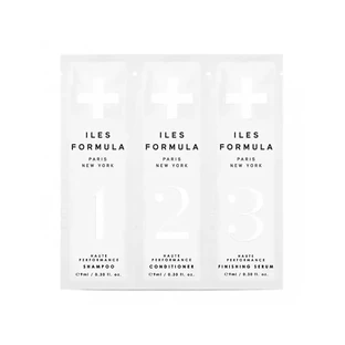 Kit d'échantillons Iles Formula - 9 ml de shampoing + 9 ml d'après-shampoing + 9 ml de sérum